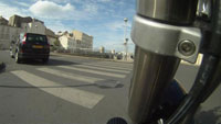 Test video GoPro HD monte sur la barre pare-cylindres de l'America 