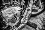 Moto custom Triumph America / Speedmaster : C'est le pied ! .... droit